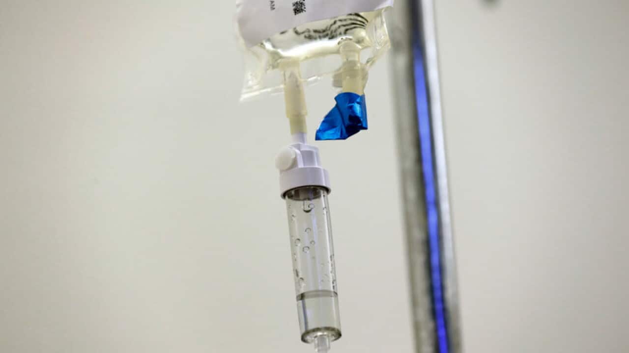 Chemotherapy drugs being administered