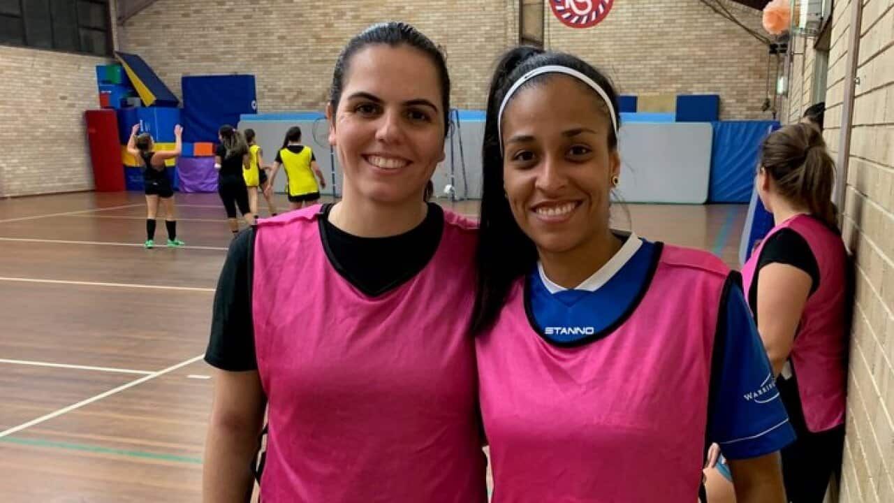 Fernanda da Rosa and Loraine Gomes (SBS)