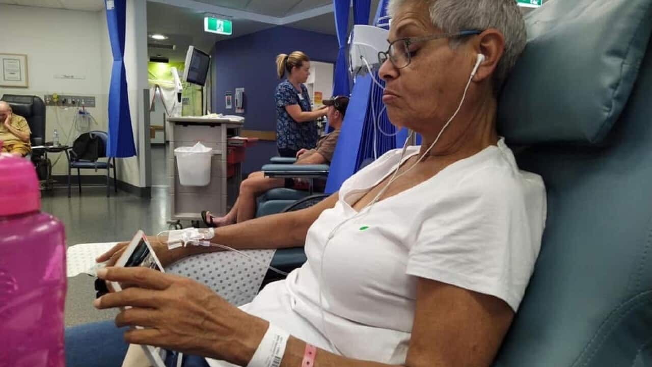 Jackie Henderson receiving cancer treatment (supplied).jpg