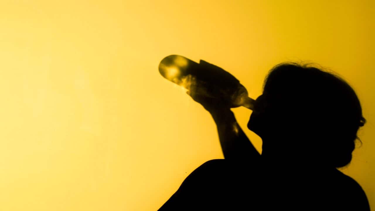 Shadow of an alcoholic woman.While the number of people seeking help for alcohol abuse alone has slowly dropped over the past decade, it remains the most common drug people sought help to deal with.