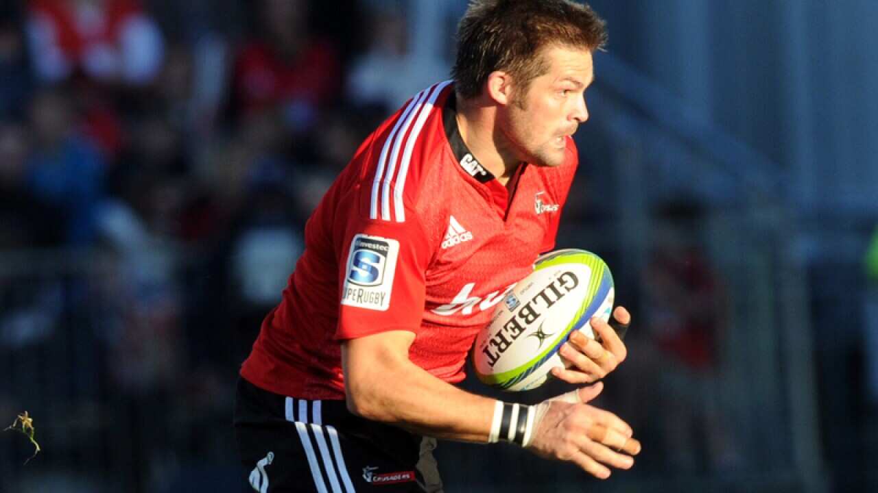 All Blacks captain Richie McCaw in action for the Crusaders'