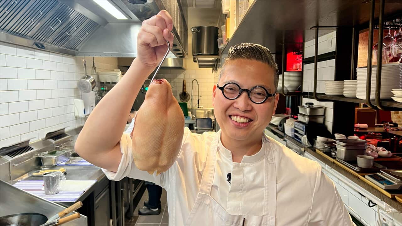 Chef Victor Liong in a contemporary Chinese restaurant