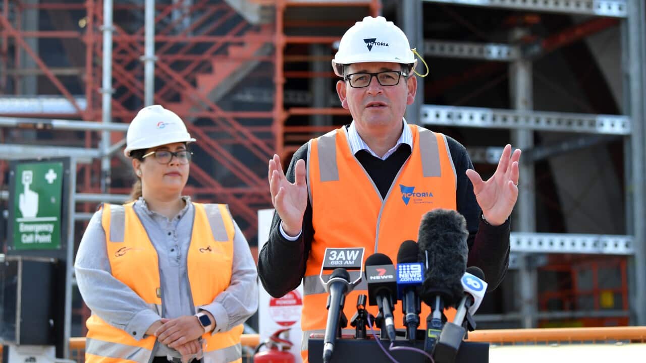 Victorian Premier Daniel Andrews speaks to media