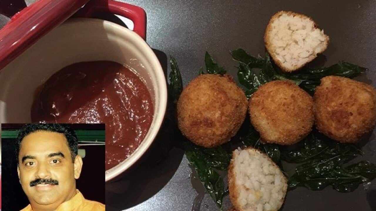 Indian food-Arinjini rice balls