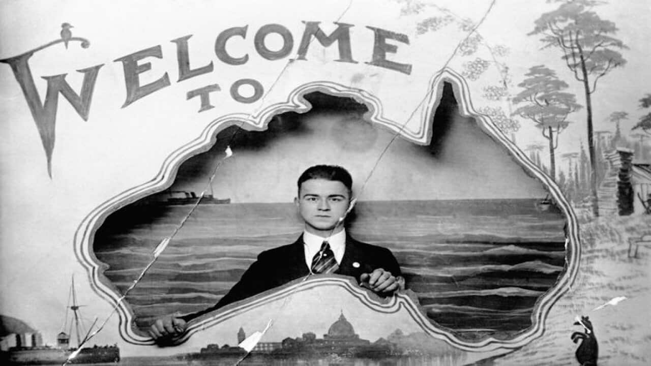 Bill Florence (Vasilis Florias) arriving in Australia 1922