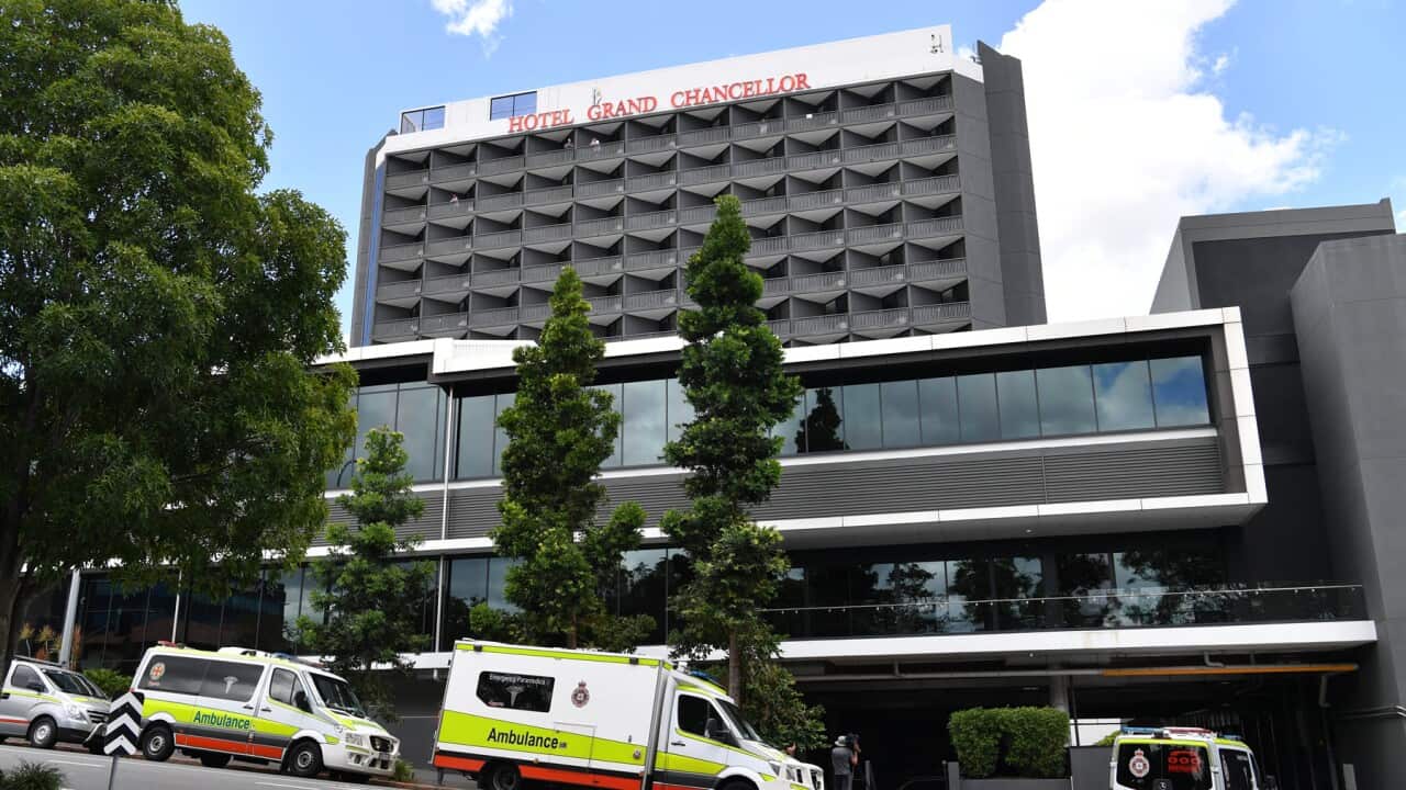 Hotel Grand Chancellor has been shut for deep cleaning (AAP)