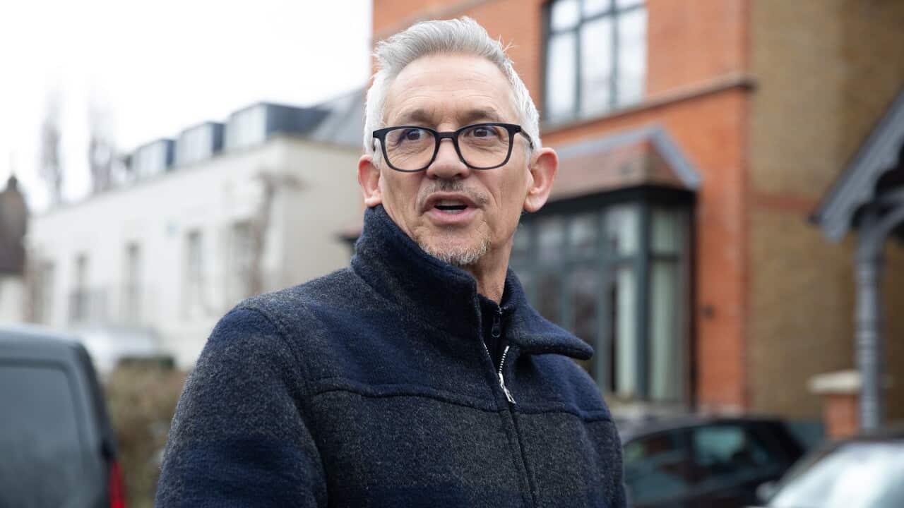 Gary Lineker seen outside his London home.