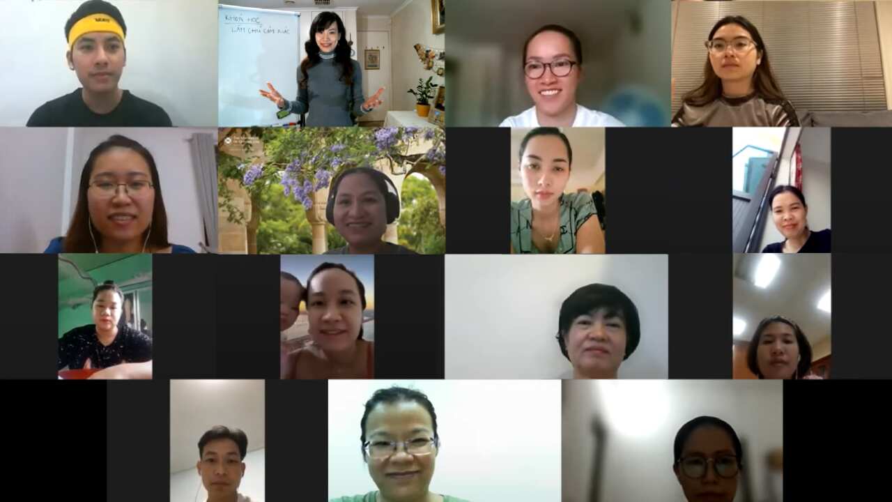 Lớp học trên mạng của Vân An