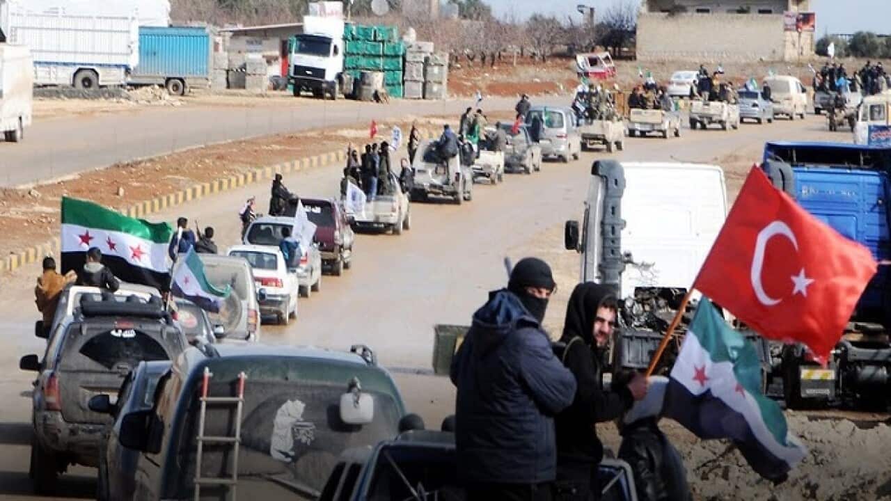 Turkish troops at Syria's Afrin