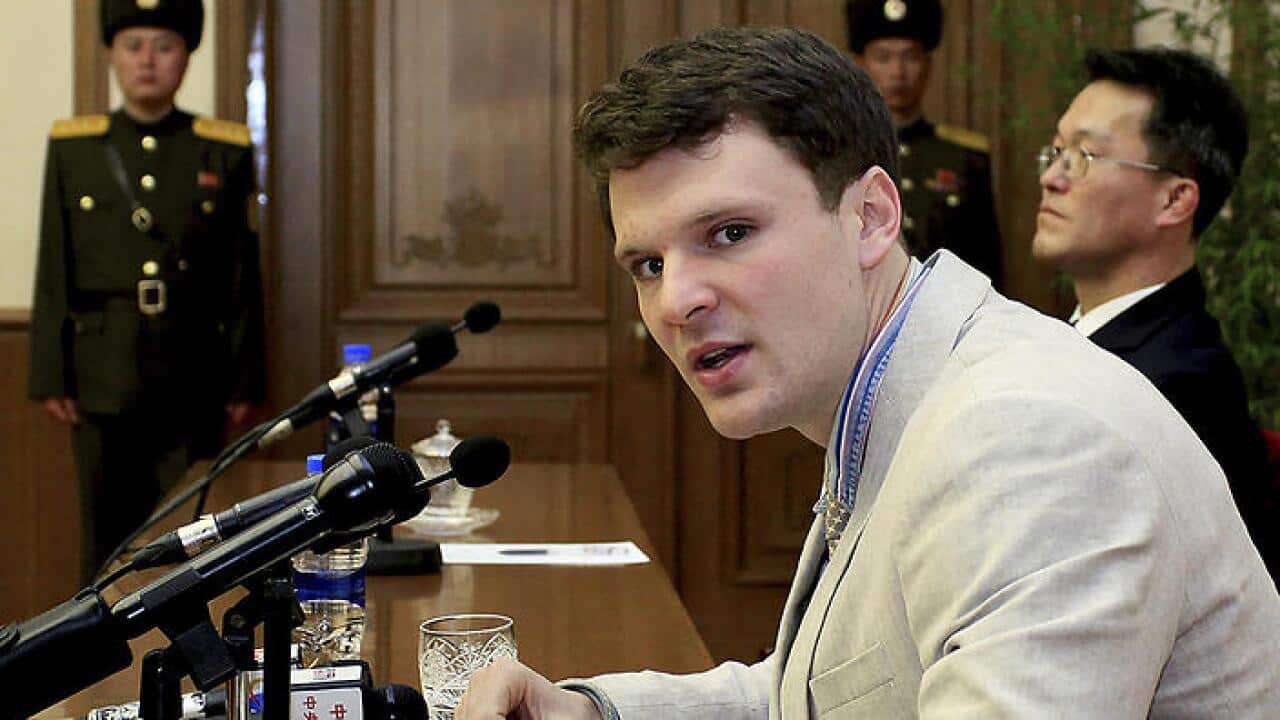 file photo, American student Otto Warmbier