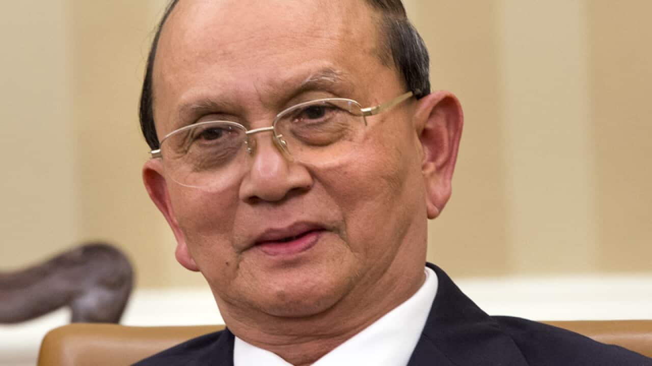 Myanmar president urges end to violence