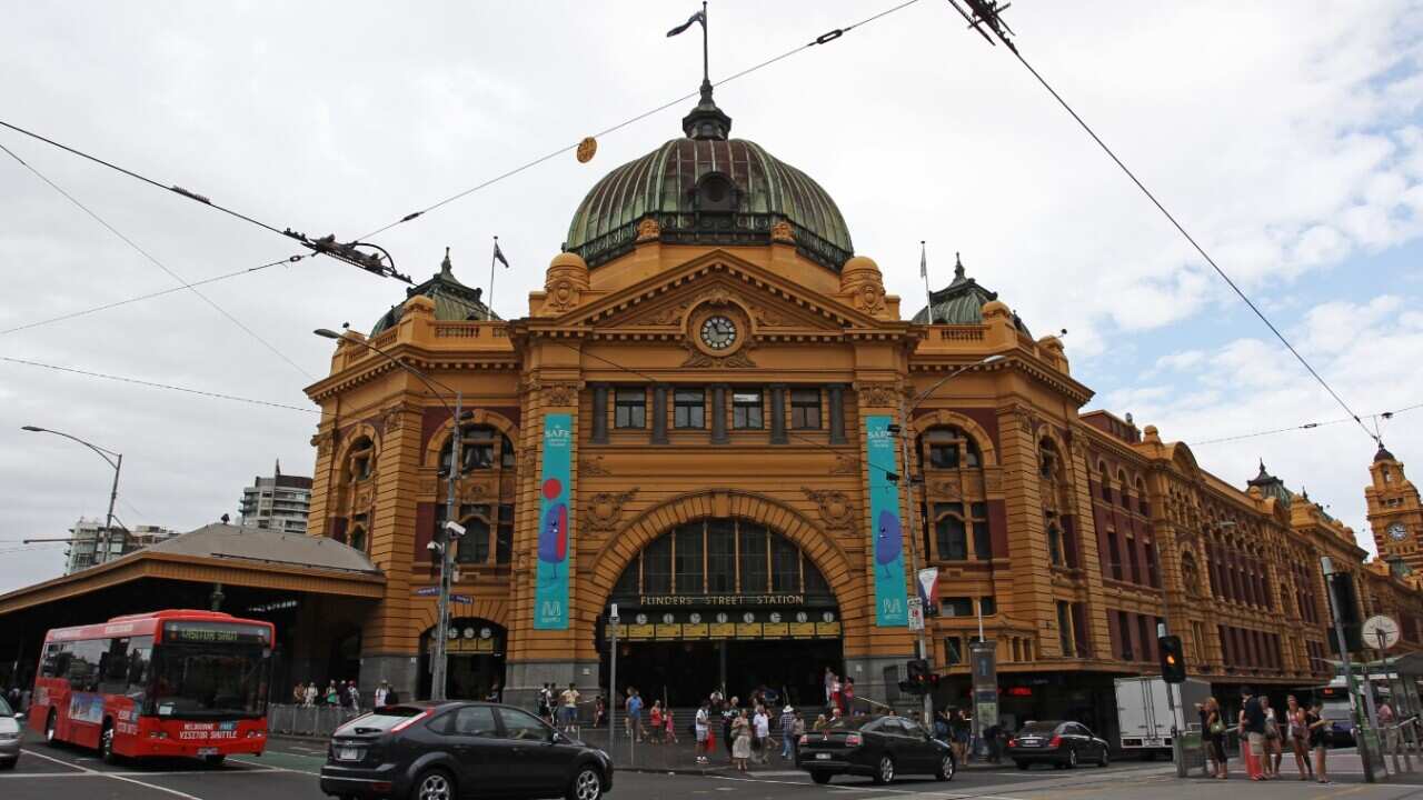 File image of Flinders Street station in Melbourne