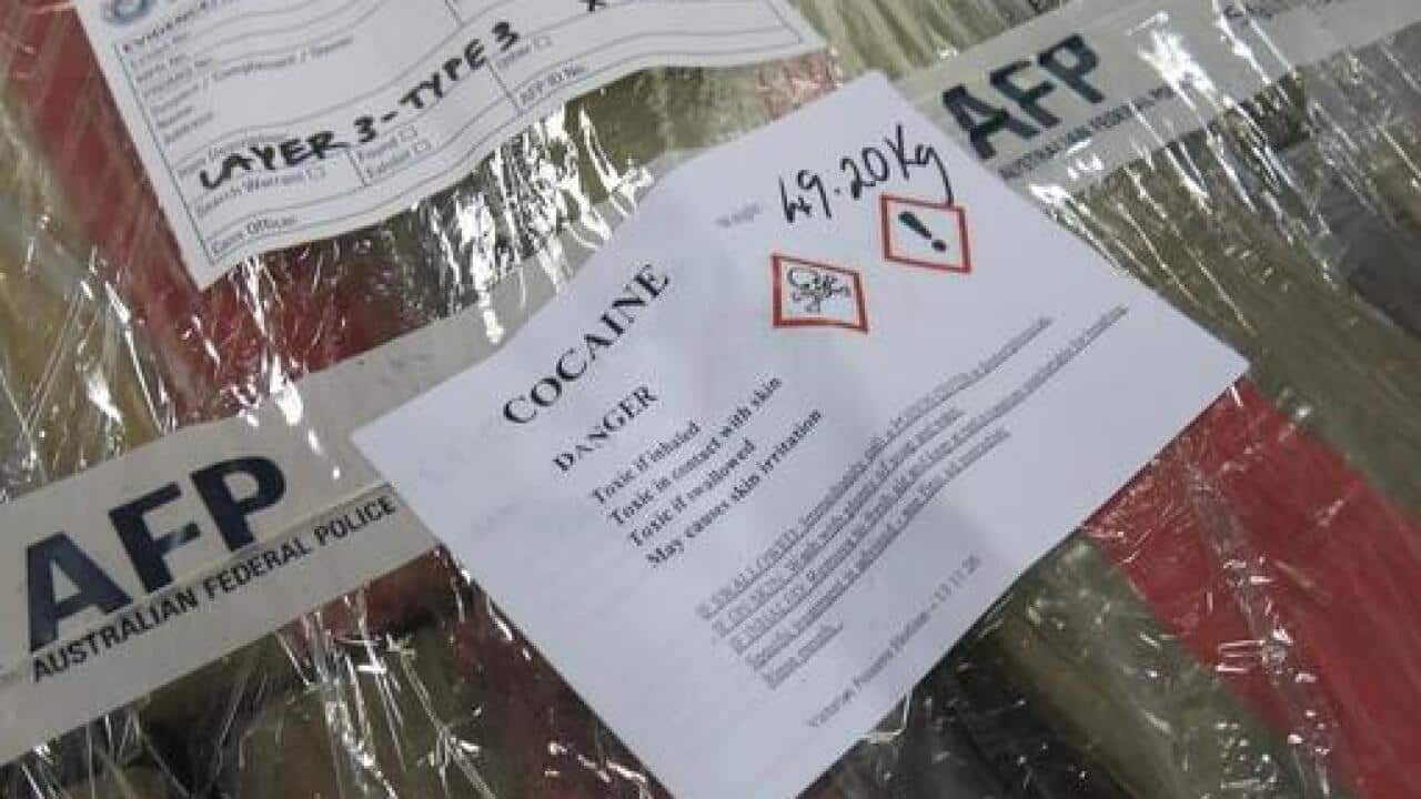 A file image of drugs seized by the AFP