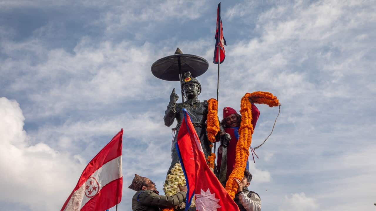 Thousands of people gathered to celebrate the birth anniversary of Nepal's first king Prithivi Narayan Shah amid government restrictions on large public gatherings due to the recent spike of the coronavirus's Omicron variant. Prithvi Narayan Shah had form