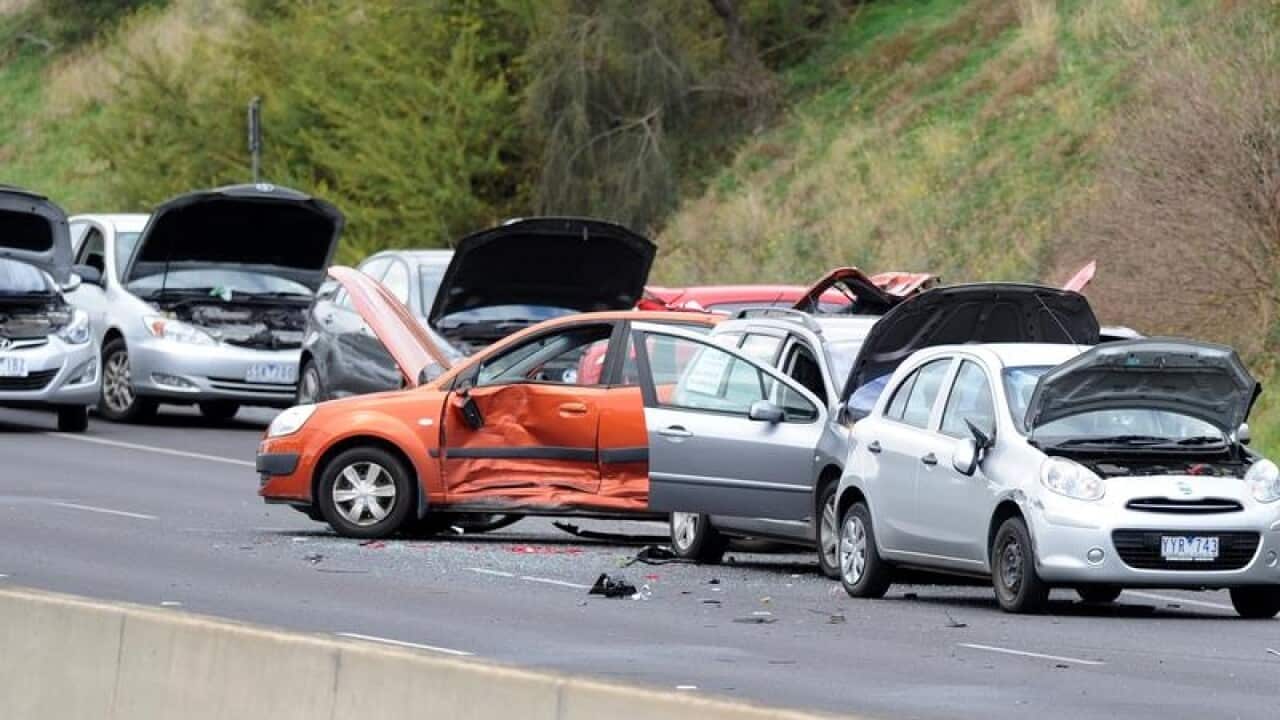 Calder Freeway in Keilor East, in Melbourne's north-west