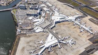 An aerial view of Sydney airport.