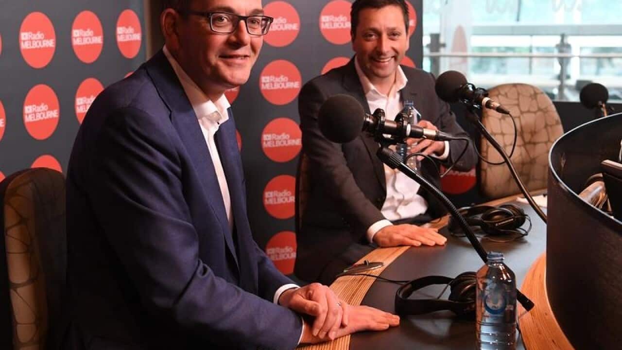 Victorian Premier Daniel Andrews and Opposition Leader Matthew Guy