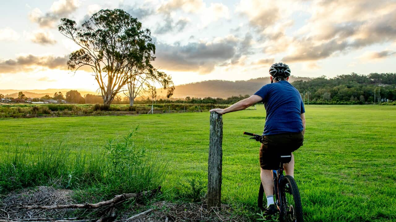 A Victorian man was fined on his way to a park for a mountain bike ride