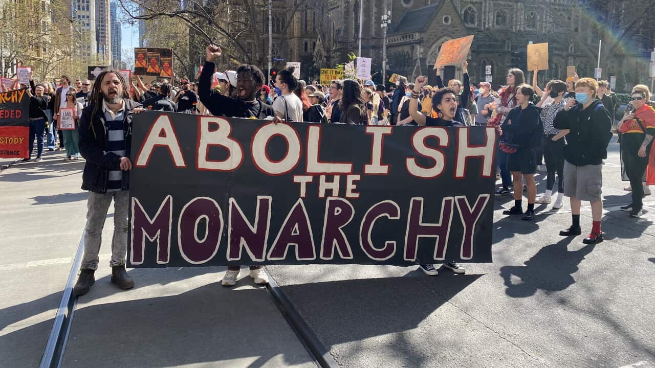 Abolish the Monarchy protest