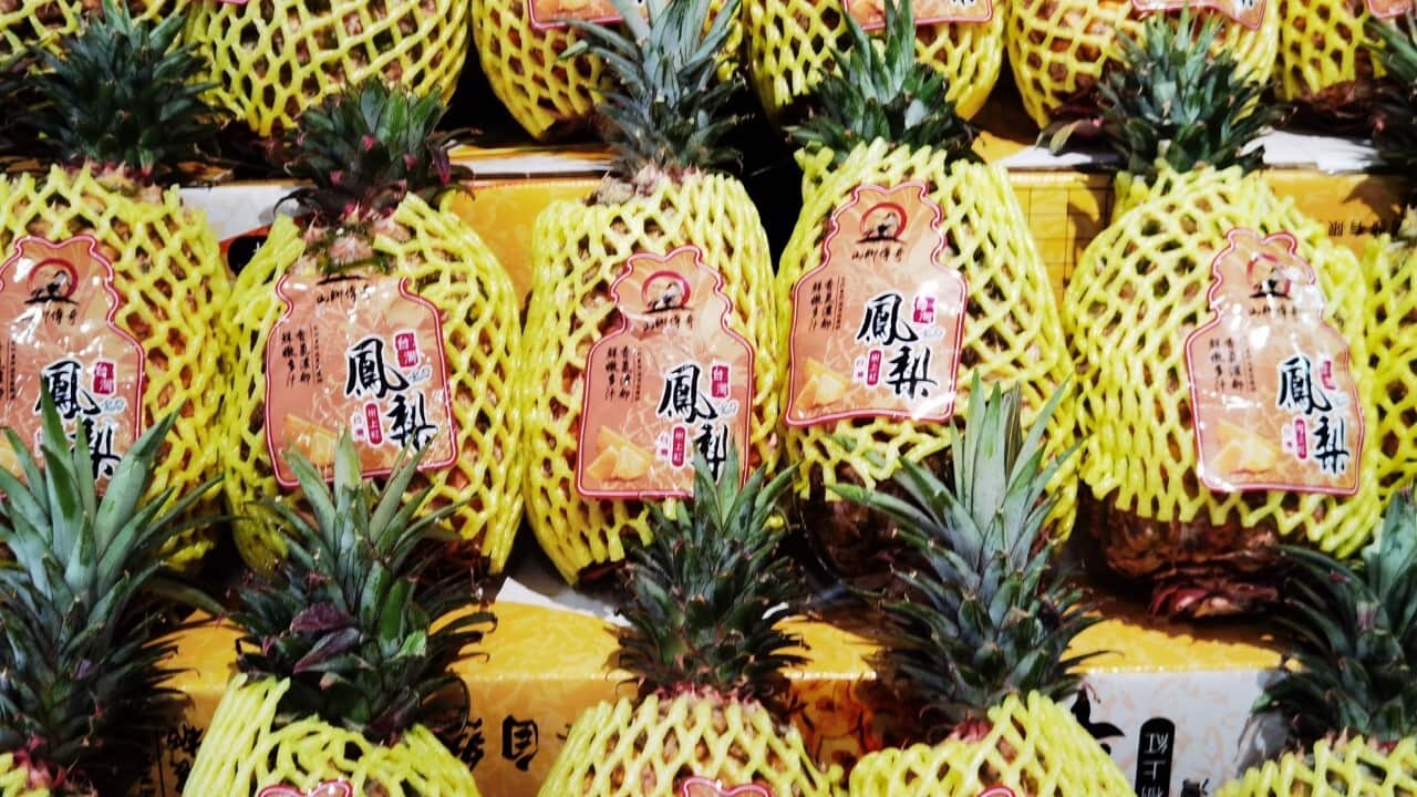 Pineapples from Taiwan