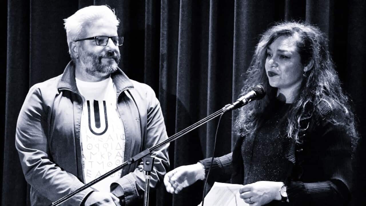 Curators Jim Koutsoukos and Katerina Kotsonis at last years GASFF