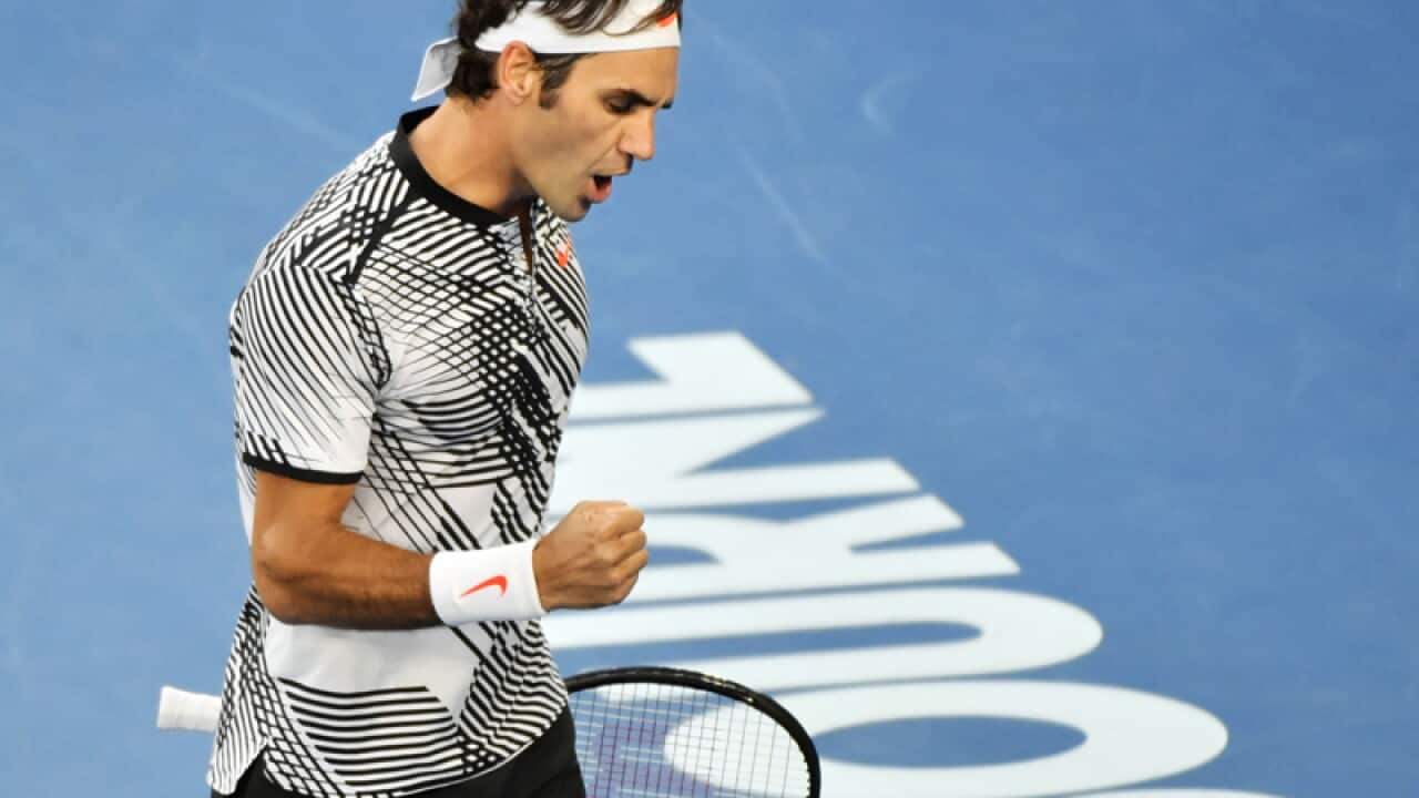 Roger Federer of Switzerland