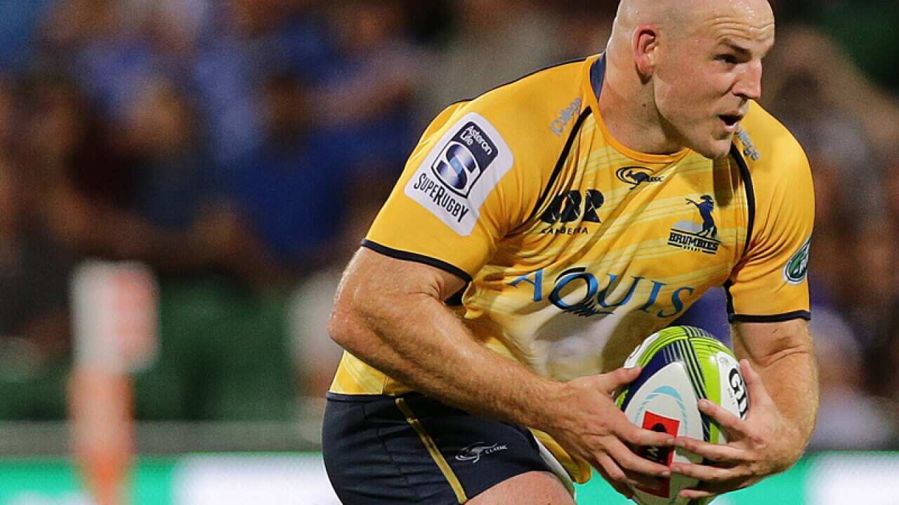 Stephen Moore of the Brumbies