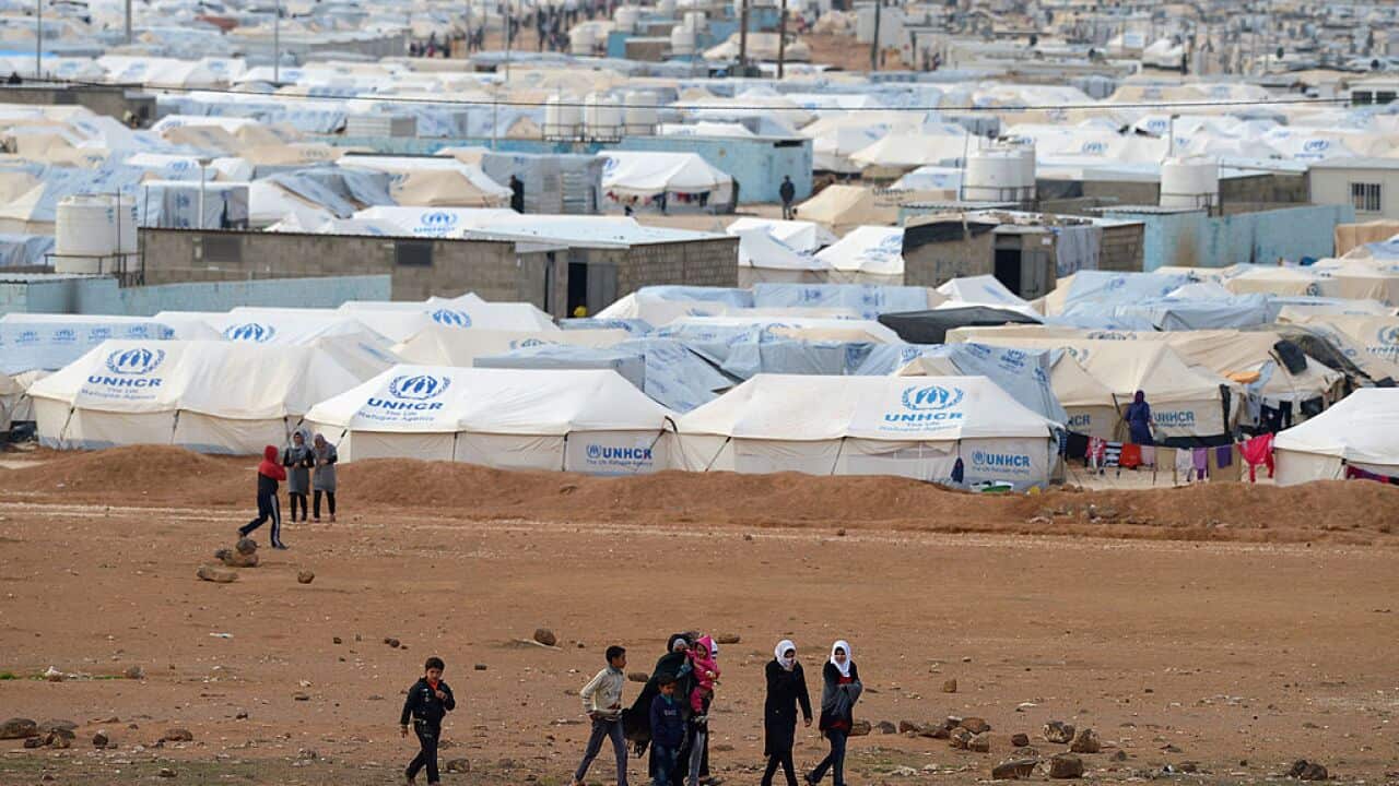 Syrian refugees go about their daily business in the Zaatari refugee camp on January 30, 2013 in Za'atari, Jordan (Photo by Jeff J Mitchell/Getty Images)