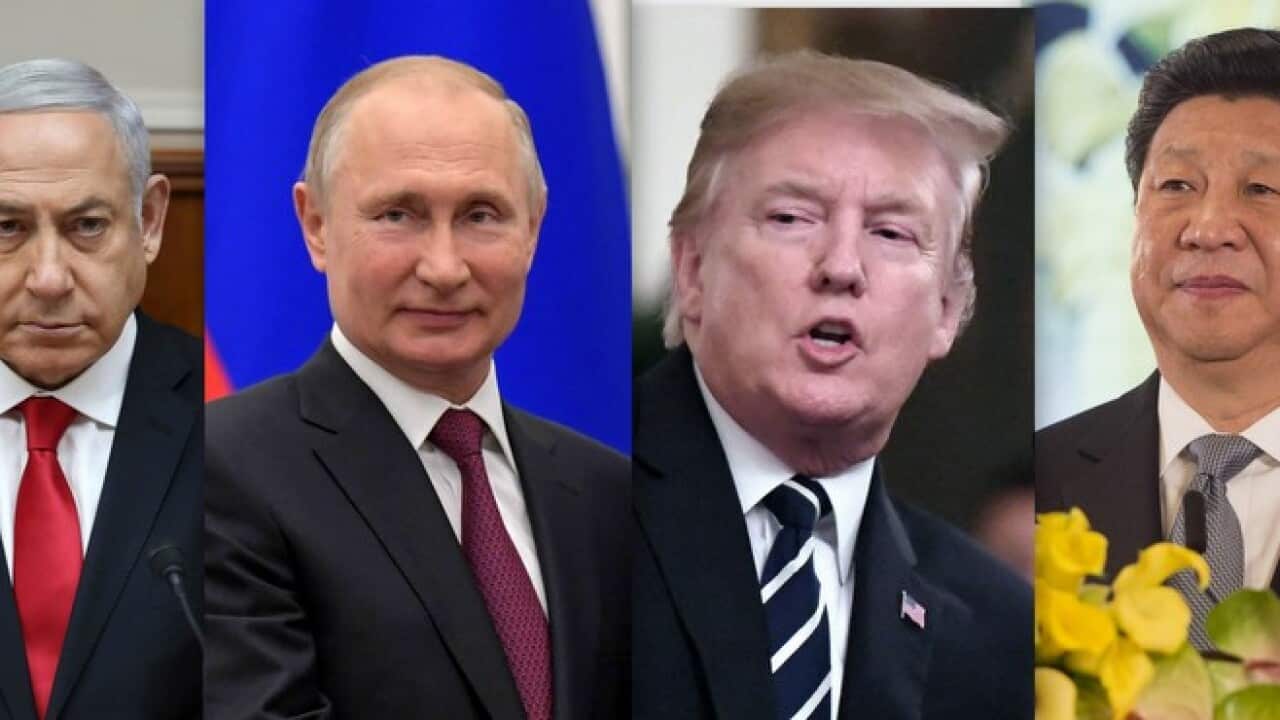 Netanyahu, Putin, Trump and Xi