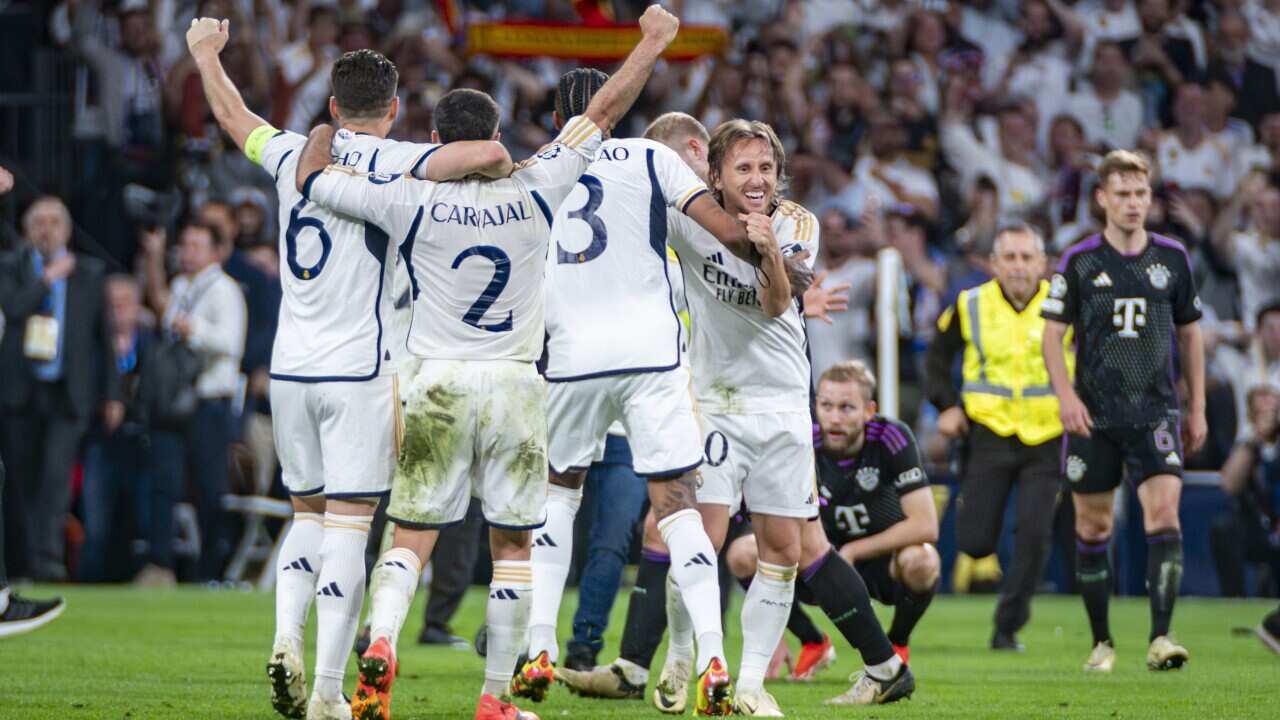 UEFA Champions League football match - Real Madrid vs Bayern Munich