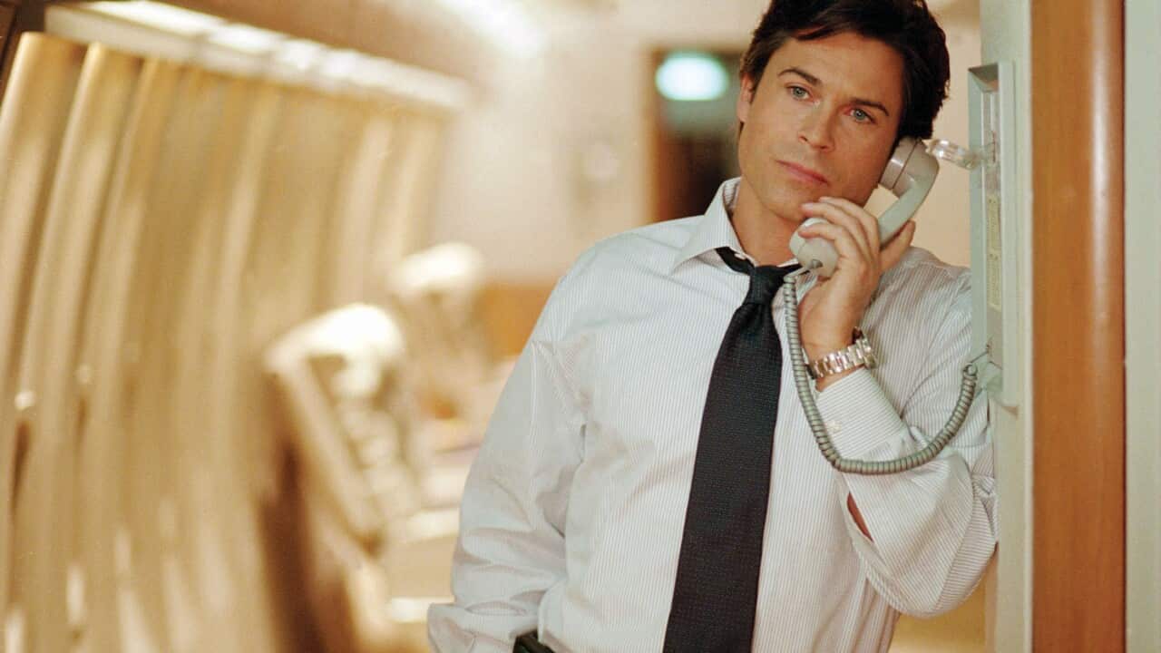 Actor Rob Lowe in The West Wing series