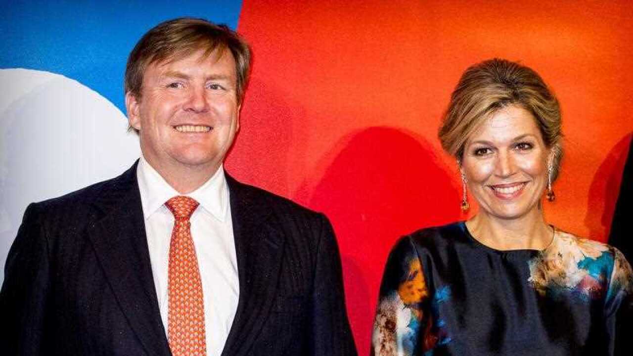 Dutch King Willem-Alexander (L) and Queen Maxima attend celebrations during the opening weekend as Leeuwarden as European Capital of Culture 2018.