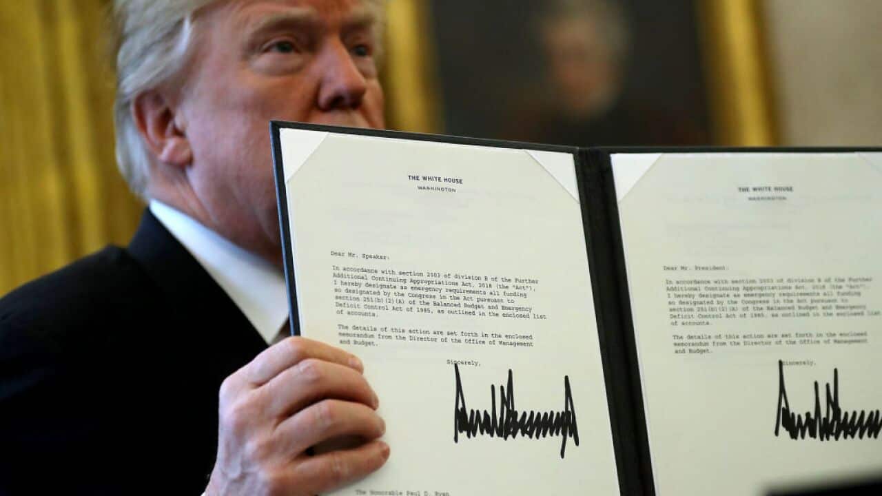 Donald Trump Signs Tax Reform And Jobs Bill Into Law At The White House