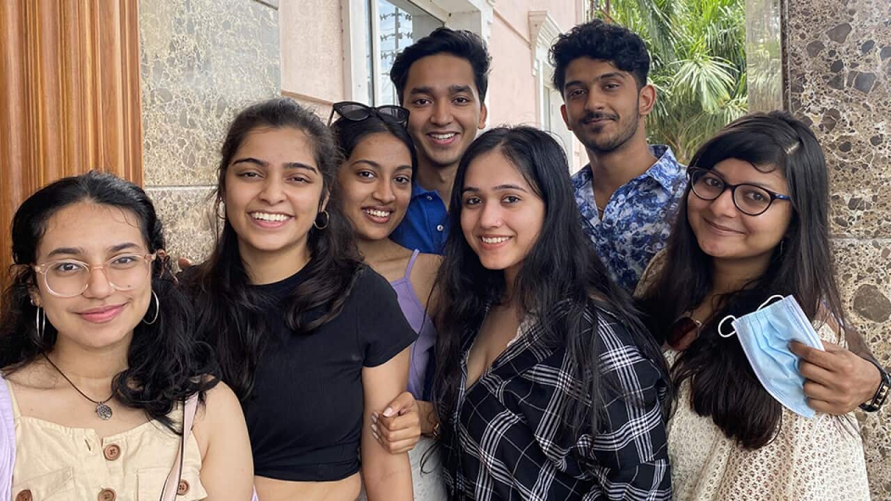 Left to Right: Shreya Kothari, Pranjul Bokaria, Harshini Jayakumar, Adhip Tanwar, Ananyaa Gupta, Roshan Venkatesan, Aashika Agarwal