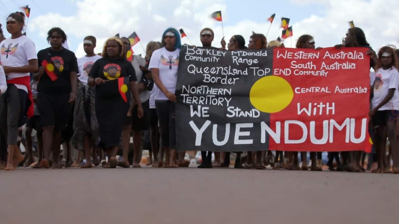 An emotional procession for Kumanjayi Walker funeral