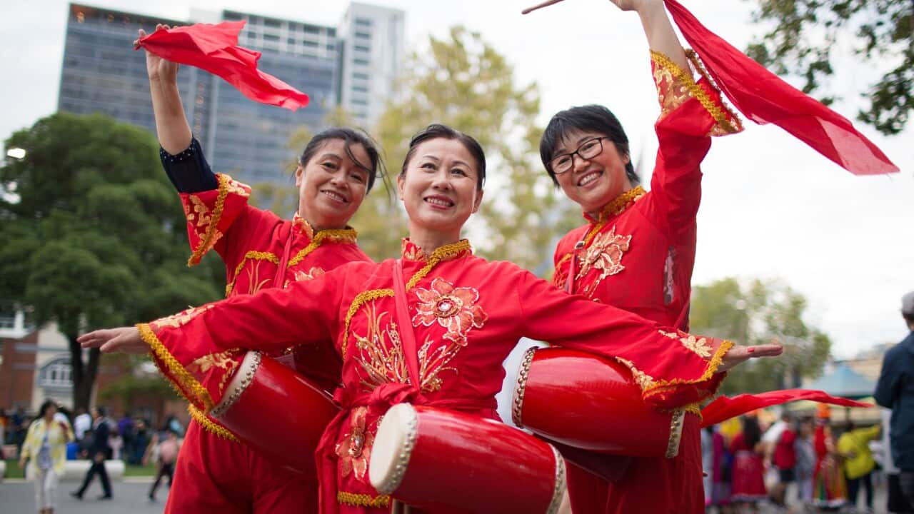 Participants at the 2019 Parramasala Festival Parade.