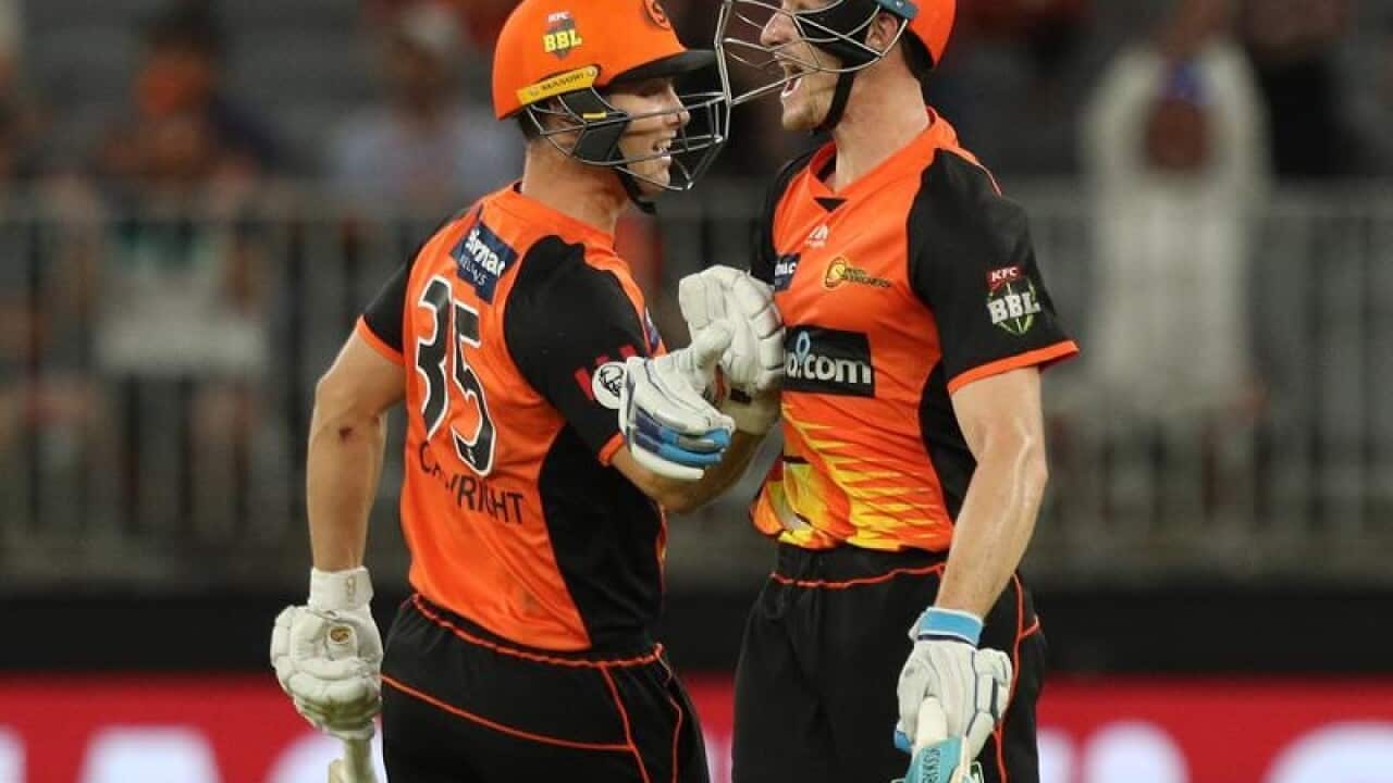 Hilton Cartwright (L) and Cameron Bancroft
