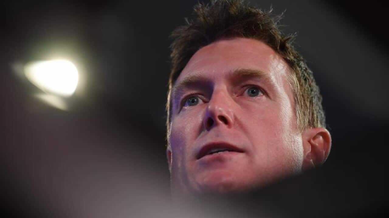 Christian Porter delivers an address