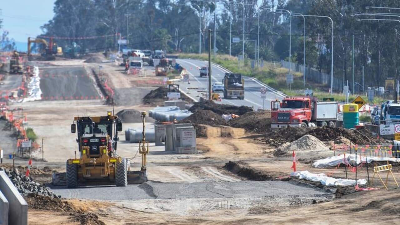 An image of the Bringelly Road upgrade in western Sydney