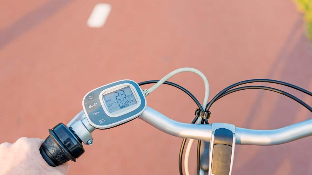 Control Panel on Electric Bicycle