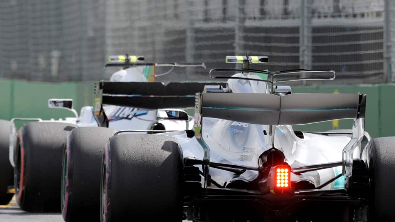 Valtteri Bottas of Finland during the first practice session