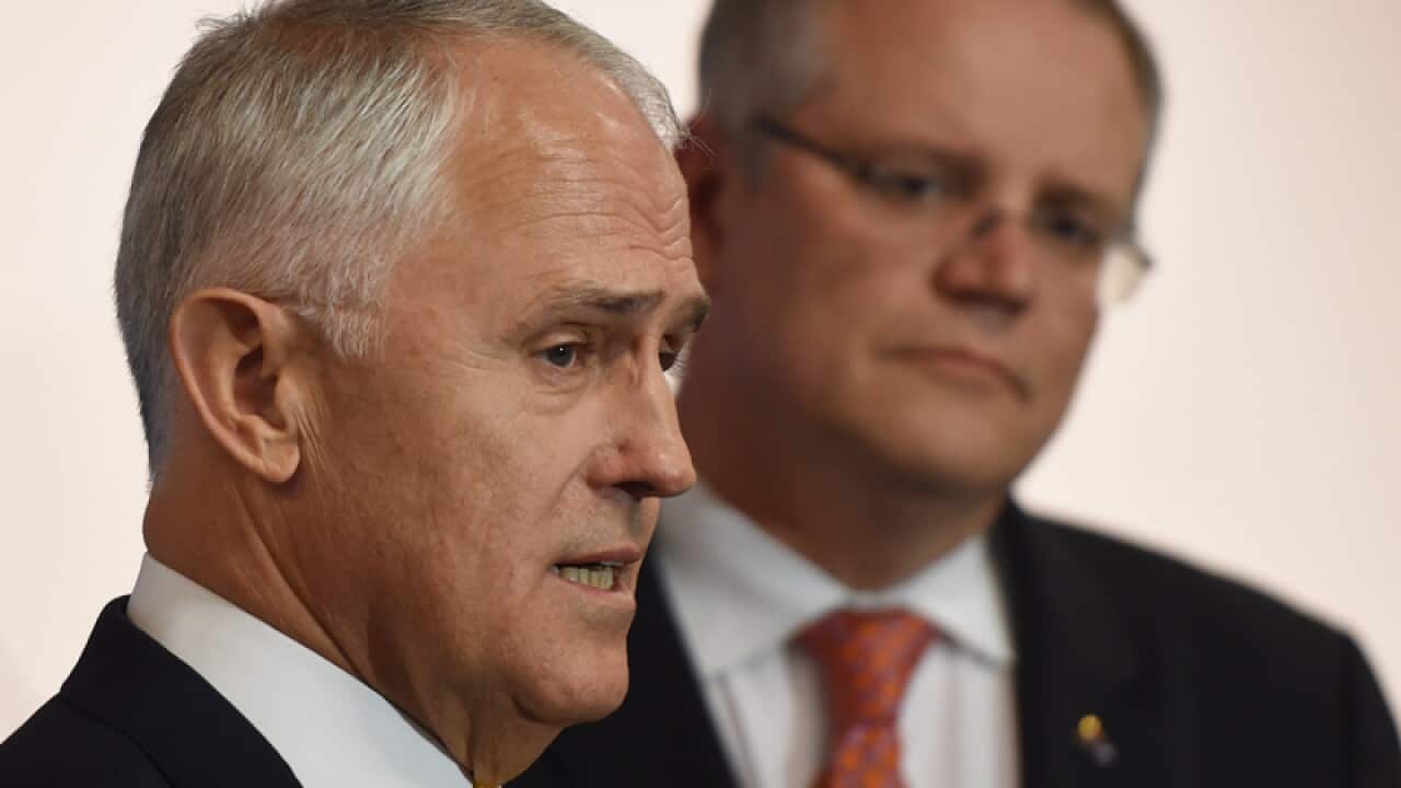 Malcolm Turnbull (left) and Scott Morrison