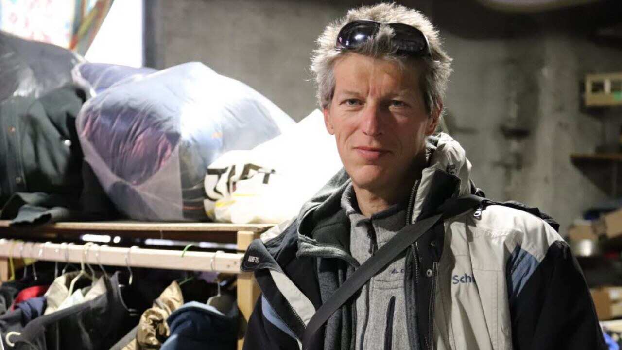 Benoit Ducos helped get a Nigerian woman, who was eight-and-a-half months pregnant, get to hospital. 