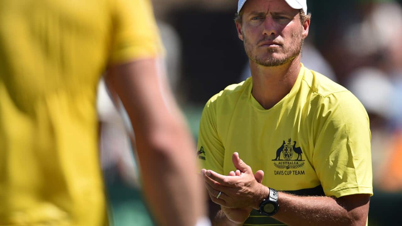 Australian captain Lleyton Hewitt
