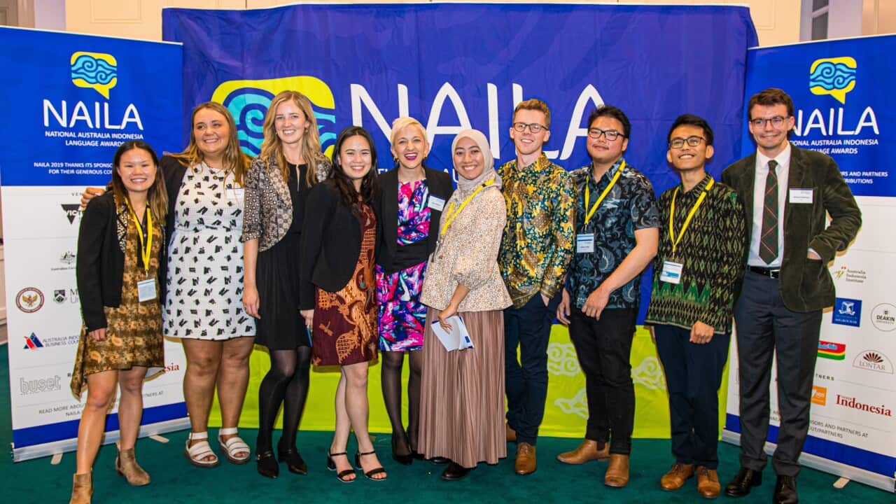 Some winners and organisers posing after NAILA 2019 Award ceremony in Melbourne