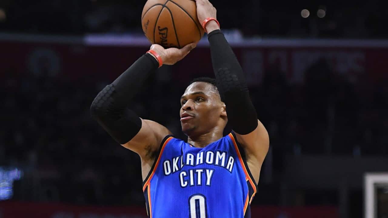 Oklahoma City Thunder guard Russell Westbrook