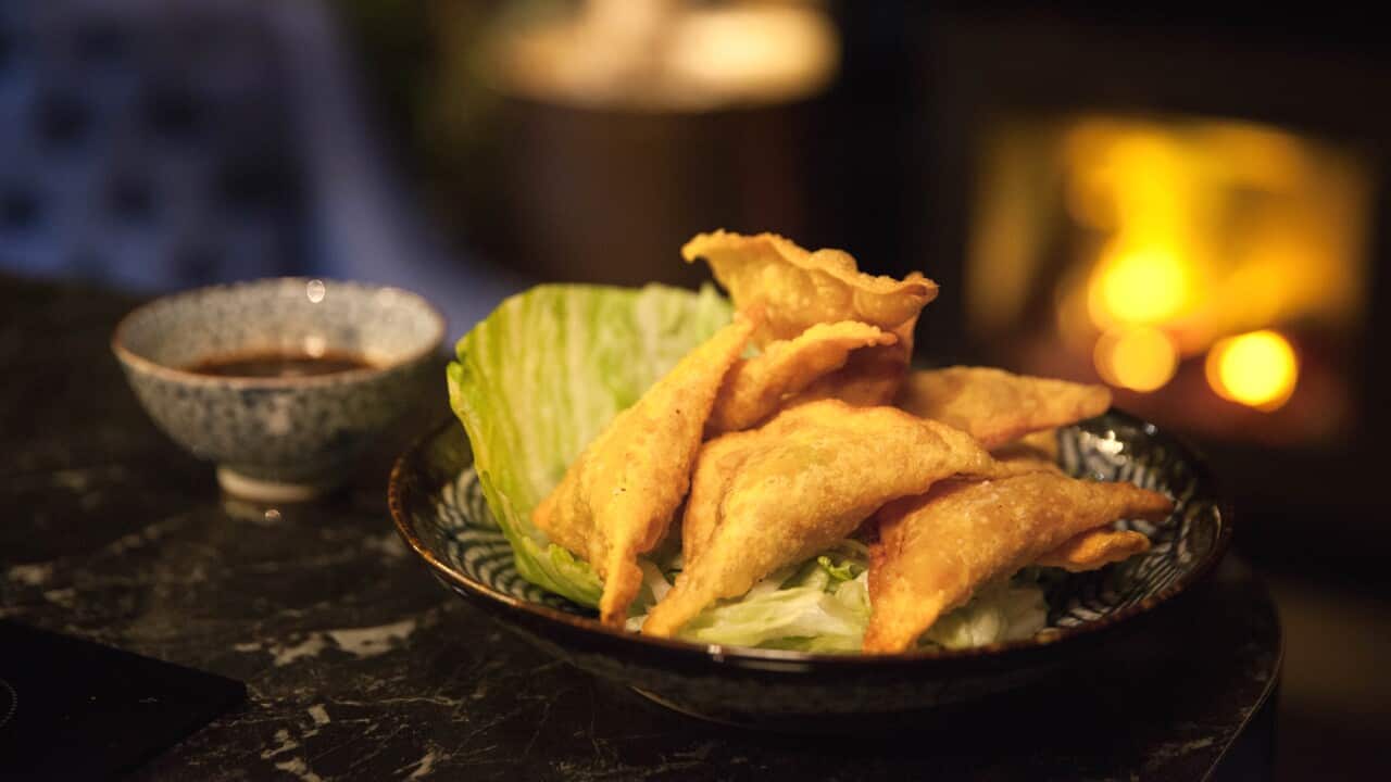 Chicken and chilli wontons