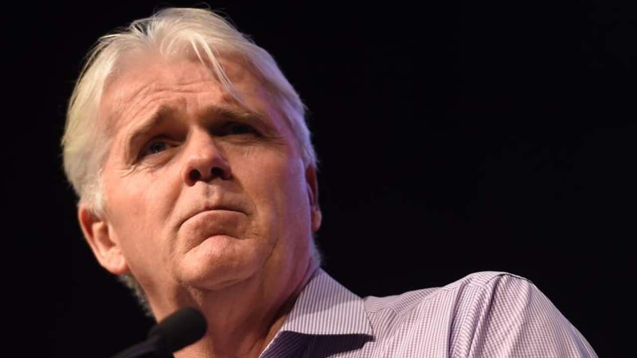 NBN CEO Bill Morrow speaks at National Farmers Federation congress.