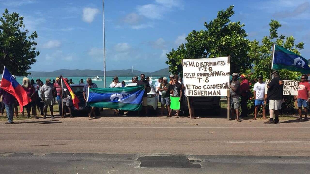 Torres Strait fishers gather to protest against management, Thursday Island