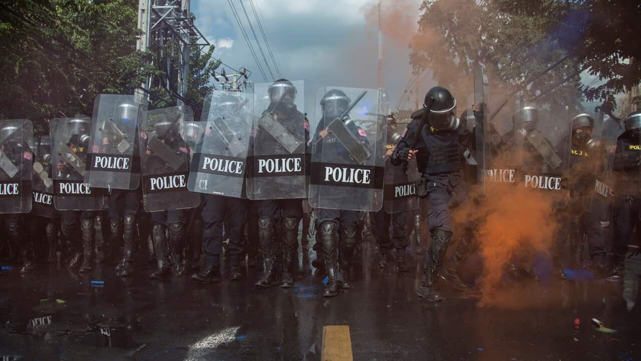 Thai riot police